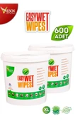 Vebox Easy Wet Wipes Kova Islak Mendil - Yüzey Temizleme Havlusu Büyülü Bahçe Kokulu Eko 2'li 600 - 1