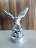 kırılmaz polyester,beyaz renk kartal biblo thumbnail 6