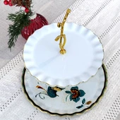 Glore Hüma Altın Yaldızlı Cam Kurabiyelik thumbnail 1