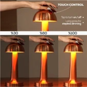 Cata CT-8430 Lizbon Şarjlı Masa Lambası Rose Gold Dokunmatik Dimmerli 3 Renk Modlu LED Işık - 4