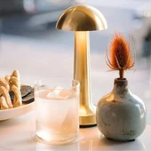 Cata CT-8429 Lizbon Şarjlı Masa Lambası Gold Dokunmatik Dimmerli 3 Renk Modlu LED Işık - 5