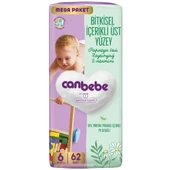 Canbebe Bebek Bezi Beden:6 (15-27KG) Exstra Large 62 Adet Mega Pk - 1