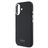 TUMI iPhone 16 Kılıf TUMI Orjinal Lisanslı M-safe Şarj Özellikli Metal Yazı Logolu PU Deri Kapak - 4