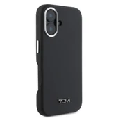 TUMI iPhone 16 Kılıf TUMI Orjinal Lisanslı M-safe Şarj Özellikli Metal Yazı Logolu PU Deri Kapak - 6