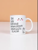 DeepCraft Eğlenceli Güzel Sözler Kupa Hediyelik Kupa 300ML - 2