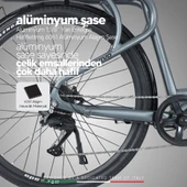 Stradacycles E-Vivo Hidrolik Disk Gizli Batarya 28 Jant Elektrikli Şehir Bisikleti - 11