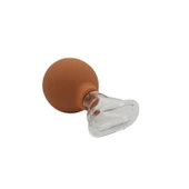 Silikon Vakumlu Cam Yüz Masaj Kupası 5’li Set Turuncu Set thumbnail 4