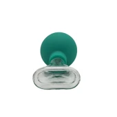 Silikon Vakumlu Cam Yüz Masaj Kupası 5’li Set Yeşil Renk thumbnail 5