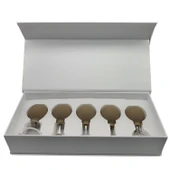 Silikon Vakumlu Cam Yüz Masaj Kupası 5’li Set Bej Renk thumbnail 1