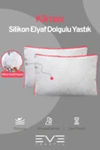 6 Adet Pembe Serisi Kılıflı Fermuarlı Klimali Antialerjik Silikon Nano Elyaf Yastık 50x70cm - 2