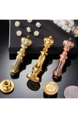 Mum Mühür Damga Kolu Premium Metal Kraliyet Tacı Antik Bronz thumbnail 8