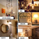 CATA CT-4350 4W rustik Led Ampul E27 Duylu Amber 2700K - 5