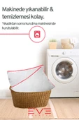 6 Adet Pembe Serisi Kılıflı Fermuarlı Klimali Antialerjik Silikon Nano Elyaf Yastık 50x70cm - 6