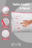 6 Adet Pembe Serisi Kılıflı Fermuarlı Klimali Antialerjik Silikon Nano Elyaf Yastık 50x70cm - 4