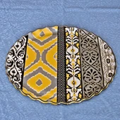 Glore Vintage Altın Yaldızlı Cam Tepsi - 3