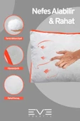 6 Adet Klimax Turuncu Serisi Kılıflı Fermuarlı Klimali Antialerjik Silikon Nano Elyaf Yastık 50x70cm - 4