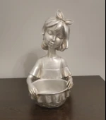 kırılmaz polyester,beyaz sepetli kız  biblosu thumbnail 8