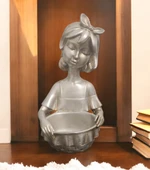 kırılmaz polyester,beyaz sepetli kız  biblosu thumbnail 1