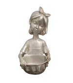 kırılmaz polyester,beyaz sepetli kız  biblosu thumbnail 4