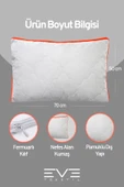 6 Adet Klimax Turuncu Serisi Kılıflı Fermuarlı Klimali Antialerjik Silikon Nano Elyaf Yastık 50x70cm - 3