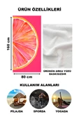 Modern Desenli Plaj Deniz Havlusu Peştemal 80x160 CM Aqua54 RENKLİ 80 X 160 - 2