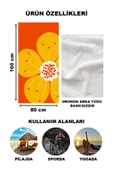 Modern Desenli Plaj Deniz Havlusu Peştemal 80x160 CM Aqua46 RENKLİ 80 X 160 - 2
