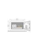 Yale YSFB/200/EB1 Parmak İzli Compact Tipi Motorlu Kasa - 2