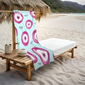 Dekoratif Modern Desenli Plaj Deniz Havlusu Peştamal 80x160 CM LION18 RENKLİ 80 X 160 - 1