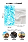 Modern Desenli Plaj Deniz Havlusu Peştemal 80x160 CM OPT27 RENKLİ 80 X 160 - 2