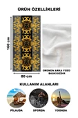 Dekoratif Modern Desenli Plaj Deniz Havlusu Peştamal 80x160 CM LUX17 RENKLİ 80 X 160 - 2