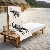 Dekoratif Modern Desenli Plaj Deniz Havlusu Peştamal 80x160 CM PSM04 RENKLİ 80 X 160 - 1