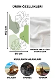 Modern Desenli Plaj Deniz Havlusu Peştemal 80x160 CM Aqua24 RENKLİ 80 X 160 - 2