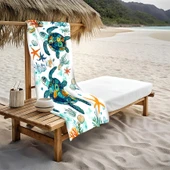 Modern Desenli Plaj Deniz Havlusu Peştemal 80x160 CM OPT23 RENKLİ 80 X 160 - 1