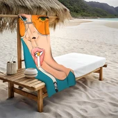 Dekoratif Modern Desenli Plaj Deniz Havlusu Peştamal 80x160 CM TRL07 RENKLİ 80 X 160 - 1
