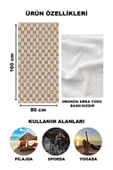 Dekoratif Modern Desenli Plaj Deniz Havlusu Peştamal 80x160 CM LUX62 RENKLİ 80 X 160 - 2