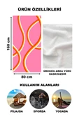 Modern Desenli Plaj Deniz Havlusu Peştemal 80x160 CM Aqua72 RENKLİ 80 X 160 - 2