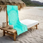 Dekoratif Modern Mandala Desenli Plaj Deniz Havlusu Peştamal 80x160 CM MD09 RENKLİ 80 X 160 - 1