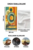 Dekoratif Modern Retro Desenli Plaj Deniz Havlusu Peştamal 80x160 CM RTR01 RENKLİ 80 X 160 - 2