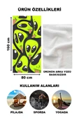 Dekoratif Modern Desenli Plaj Deniz Havlusu Peştamal 80x160 CM LION19 RENKLİ 80 X 160 - 2