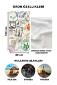 Dekoratif Modern Desenli Plaj Deniz Havlusu Peştamal 80x160 CM LION13 RENKLİ 80 X 160 - 2