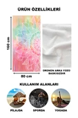 Dekoratif Modern Mandala Desenli Plaj Deniz Havlusu Peştamal 80x160 CM MD02 RENKLİ 80 X 160 - 2