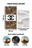 Dekoratif Modern Desenli Plaj Deniz Havlusu Peştamal 80x160 CM LUX21 RENKLİ 80 X 160 - 2