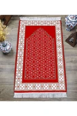 Dijital Baskı Kaymaz Taban Yıkanabilir Püsküllü Seccade RENKLİ 70 X 110 - 2