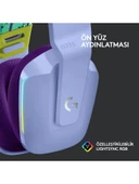 Logitech G733 Lightspeed Lila RGB 7.1 Kablosuz Kulak Üstü Oyuncu Kulaklığı Teşhir - 4