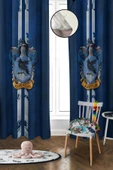 Dijital Baskı Yıkanabilir Harry Potter Desenli 2 Kanat Bebek ve Çocuk Odası Fon Perdesi RENKLİ 140 X 270 - 1