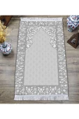 Dijital Baskı Kaymaz Taban Yıkanabilir Püsküllü Seccade RENKLİ 70 X 110 - 2