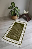 Dijital Baskı Kaymaz Taban Yıkanabilir Püsküllü Seccade RENKLİ 70 X 110 - 1