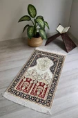 Dijital Baskı Kaymaz Taban Yıkanabilir Püsküllü Seccade RENKLİ 70 X 110 - 1