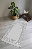 Dijital Baskı Kaymaz Taban Yıkanabilir Püsküllü Seccade RENKLİ 70 X 110 - 1