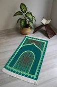 Dijital Baskı Kaymaz Taban Yıkanabilir Püsküllü Seccade RENKLİ 70 X 110 - 1